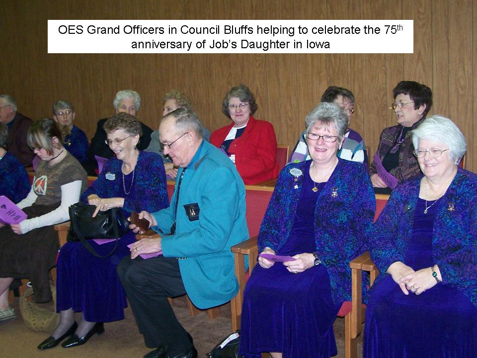Officers at Jobs 75th anniversary